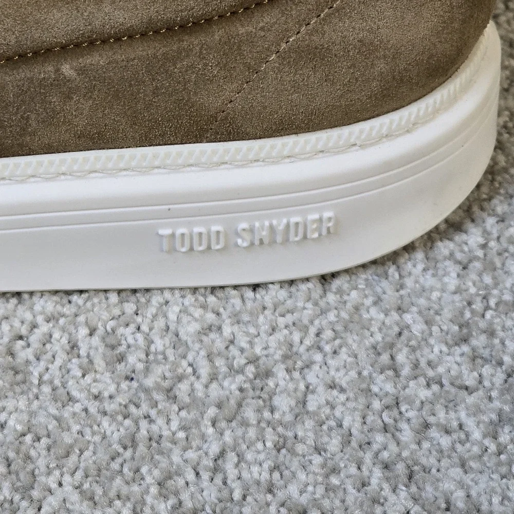 Todd Snyder Mens Tuscan‎ Slip On Suede Casual Shoes Cappucino Tan Sz 9 Italy